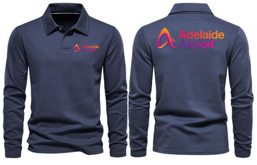 ADELAIDE AIRPORT LONG SLEEVE POLO